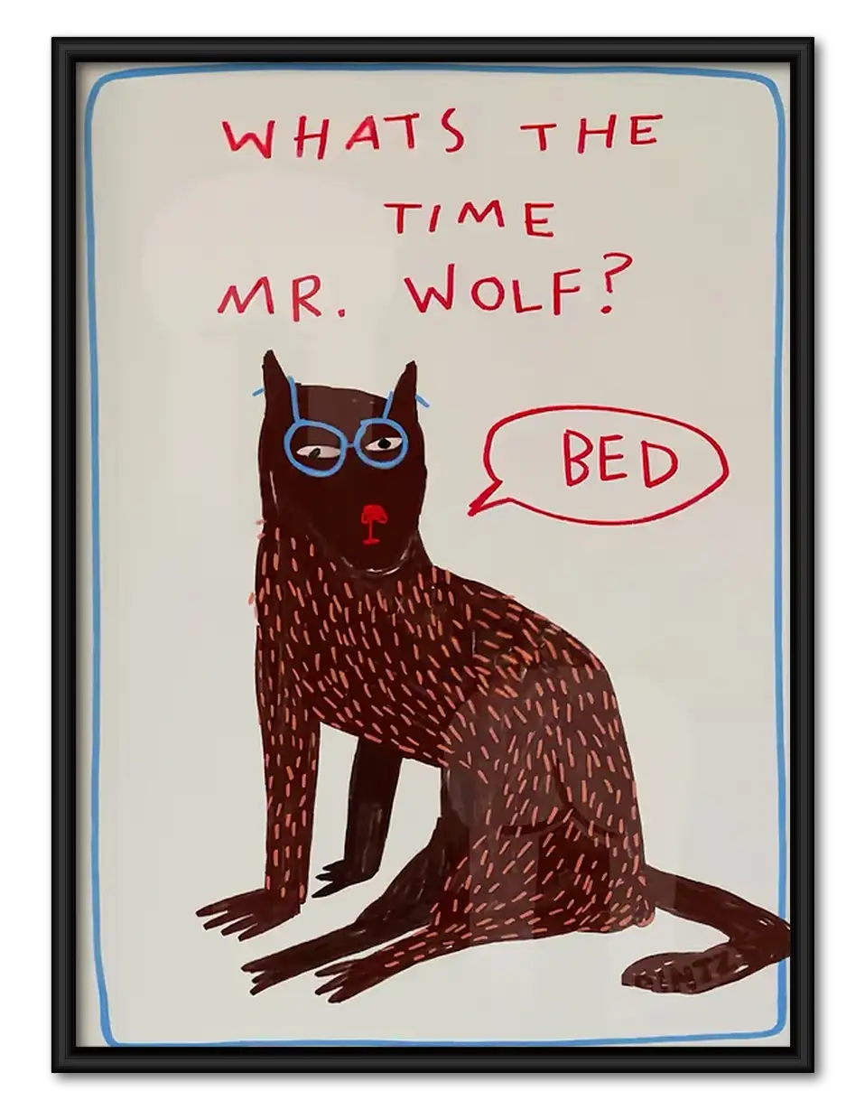 Whats the Time Mister Wolf Wall Art 1