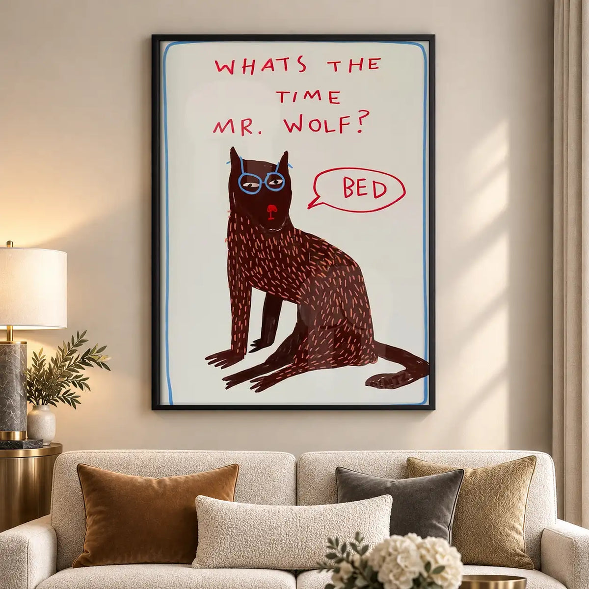 Whats the Time Mister Wolf Wall Art 5