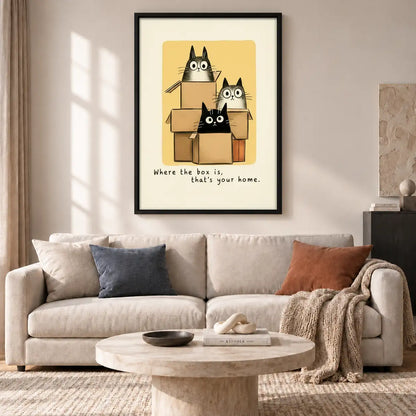 Where the Box Is Thats Your Home Wall Art 2