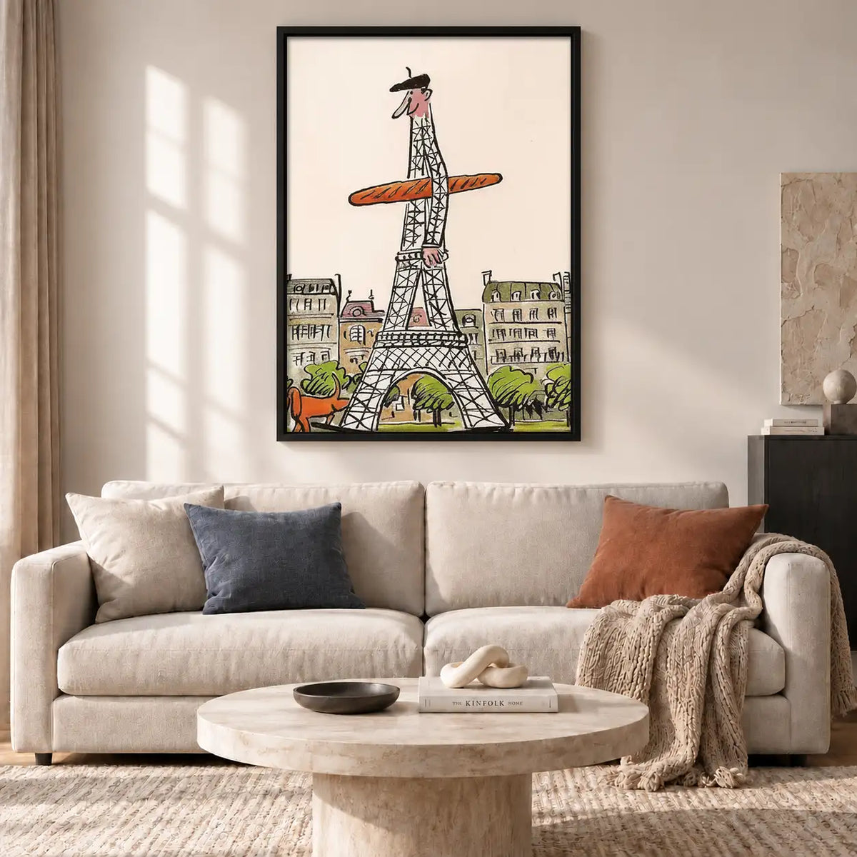 Whimsical Animals at Eiffel Tower Wall Art 2