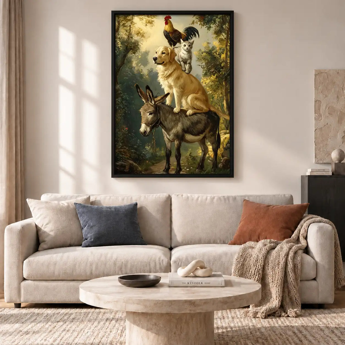 Whimsical Farm Animal Stack Wall Art 2