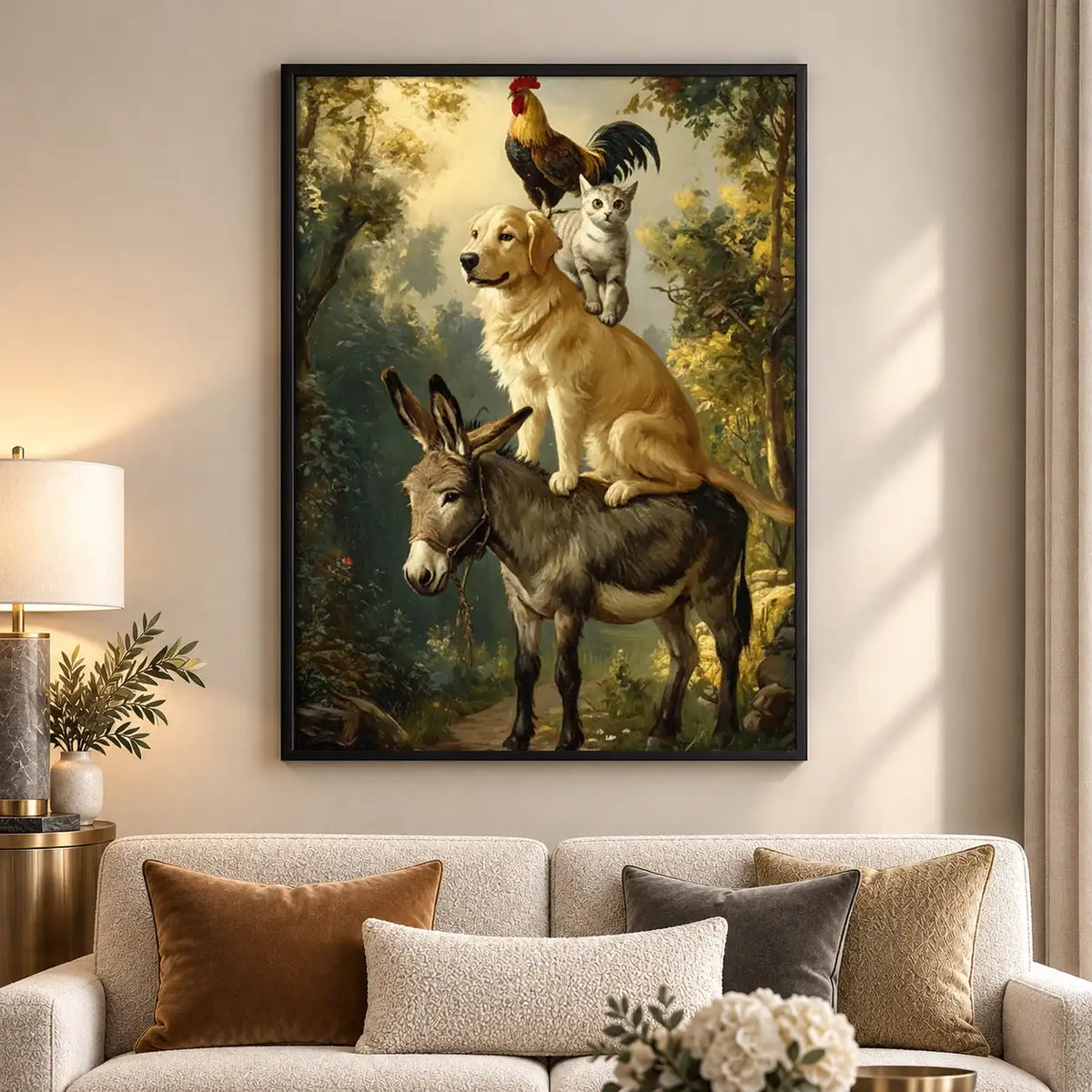 Whimsical Farm Animal Stack Wall Art 5