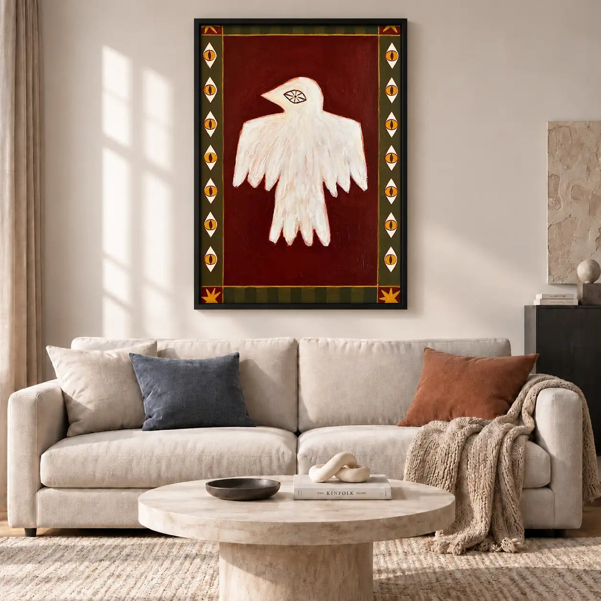 White Ghost Folk Art Poster Wall Art 2
