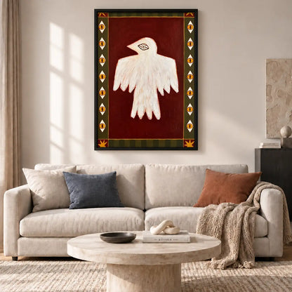 White Ghost Folk Art Poster Wall Art 2