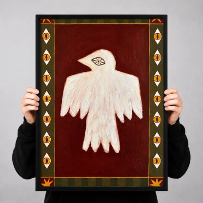 White Ghost Folk Art Poster Wall Art 3
