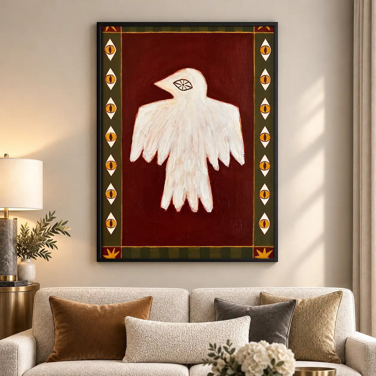 White Ghost Folk Art Poster Wall Art 5