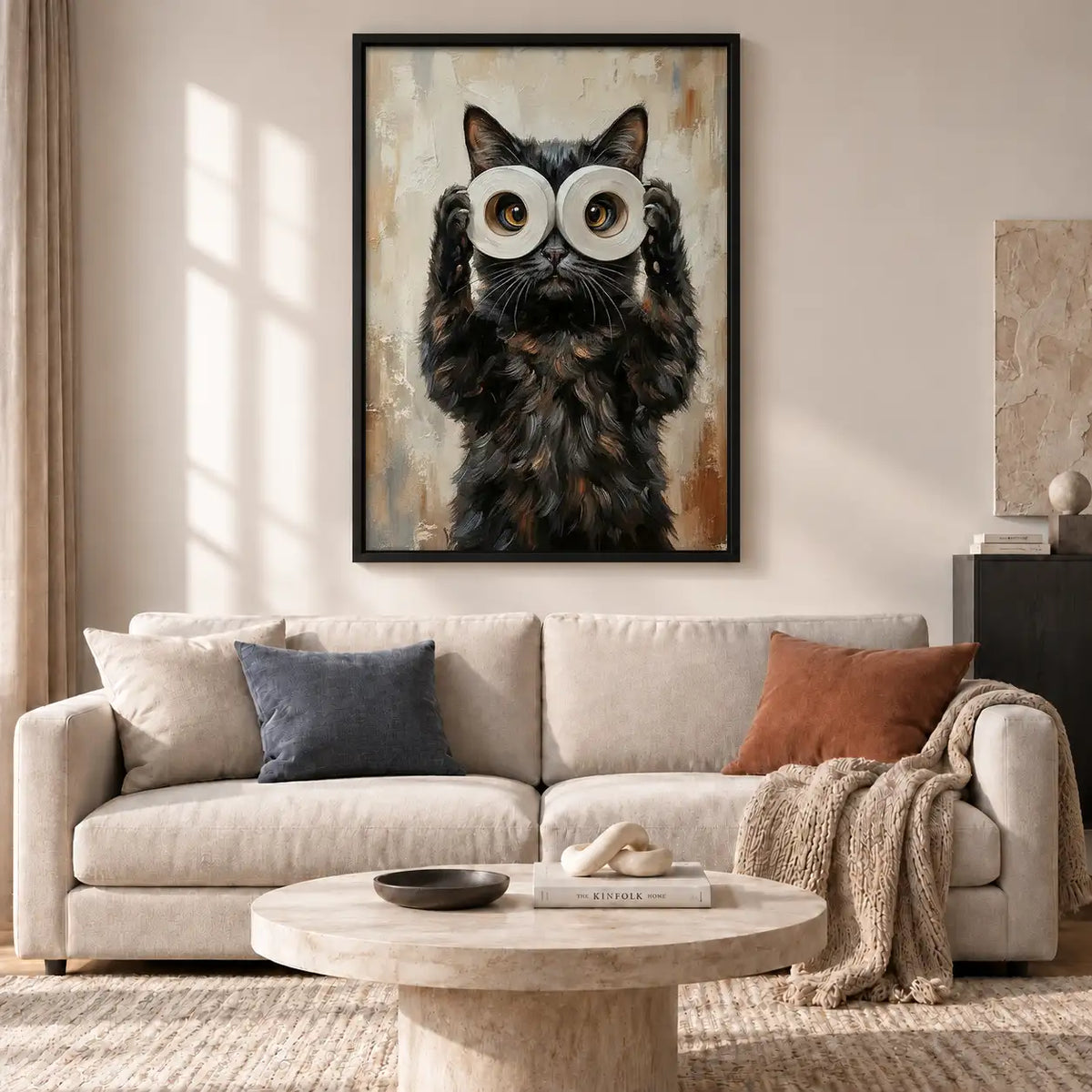 Wide-Eyed Owl Painterly Portrait Wall Art 2