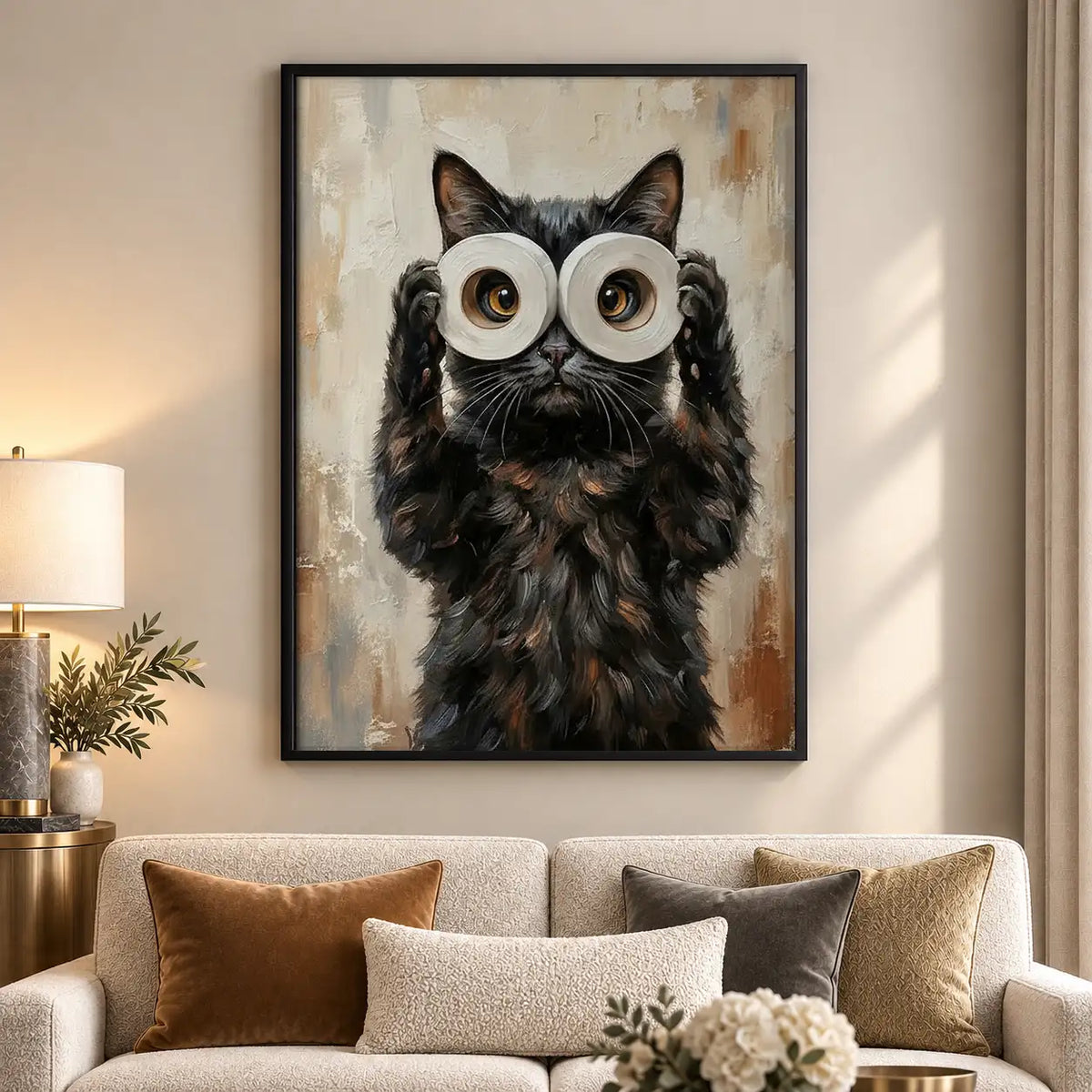 Wide-Eyed Owl Painterly Portrait Wall Art 5