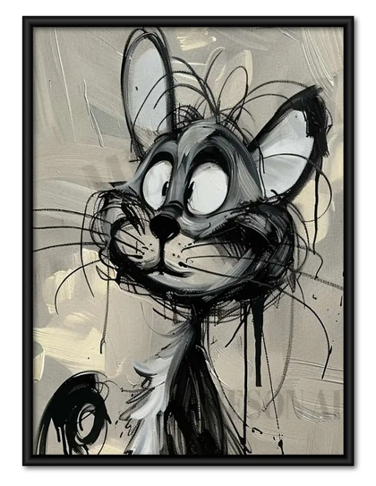 Wild Rabbit Ink Portrait Wall Art