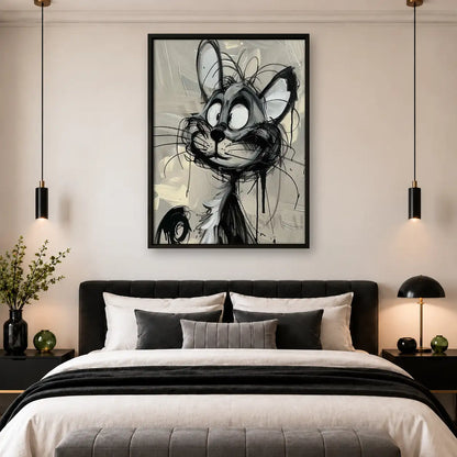 Wild Rabbit Ink Portrait Wall Art 4