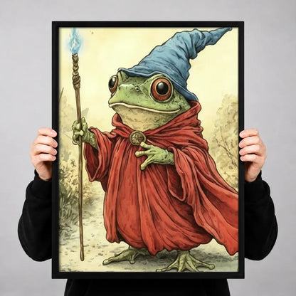 Wizard Frog in Red Cloak Wall Art 3