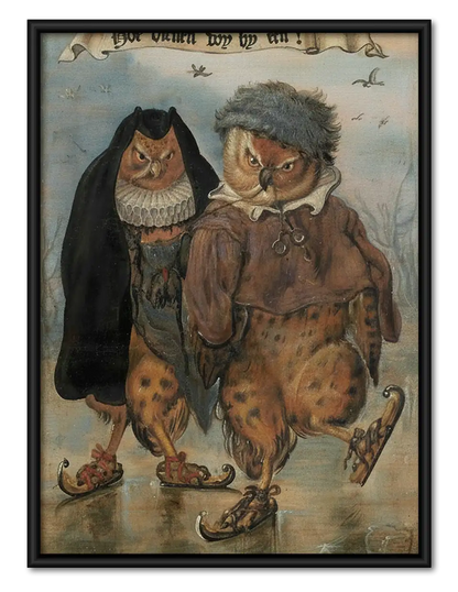 Woman in Fur Coat with Black Cat Wall Art 1
