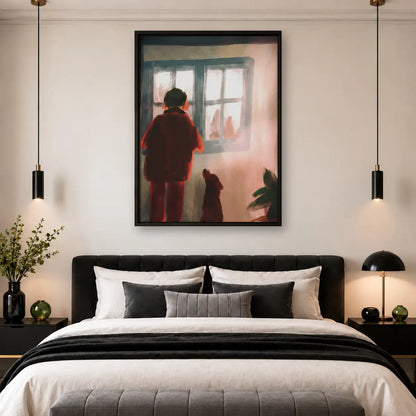 Woman Waiting by Bright Window Wall Art 4
