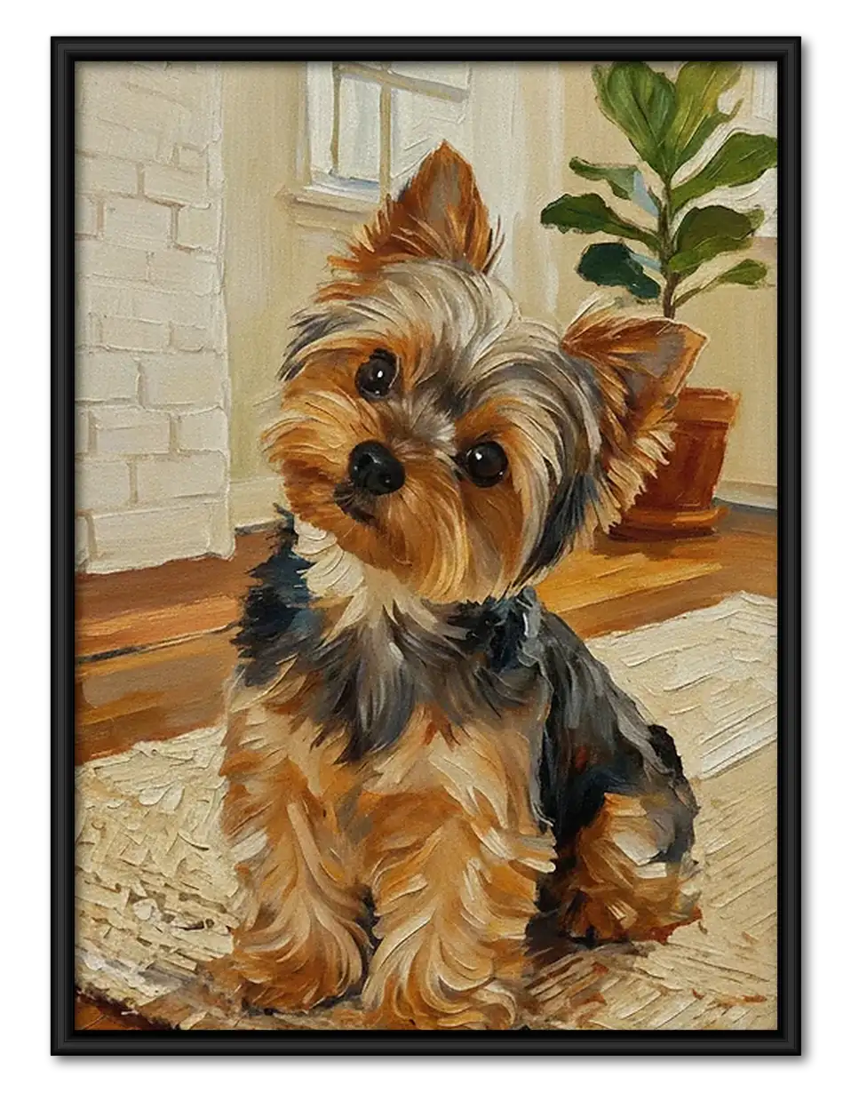 Yorkshire Terrier Portrait Wall Art 1