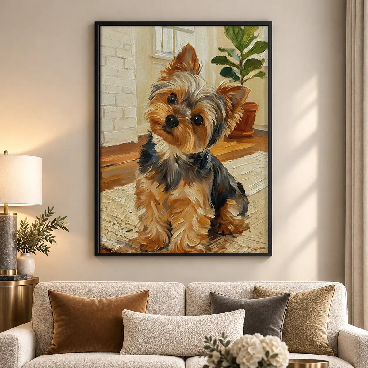 Yorkshire Terrier Portrait Wall Art 5