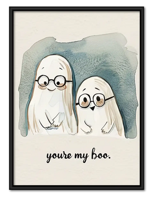 You Are My Boo Ghost Friends Wall Art