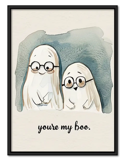 You Are My Boo Ghost Friends Wall Art