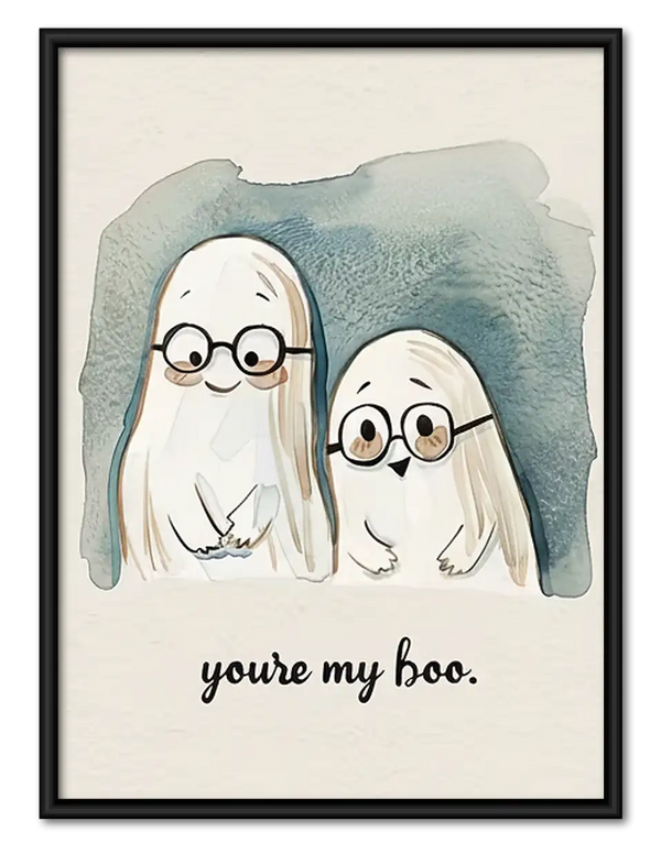 You Are My Boo Ghost Friends Wall Art