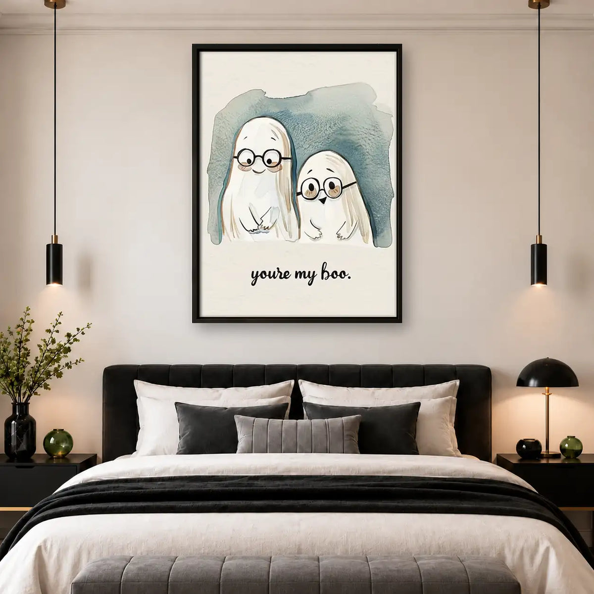 You Are My Boo Ghost Friends Wall Art 4