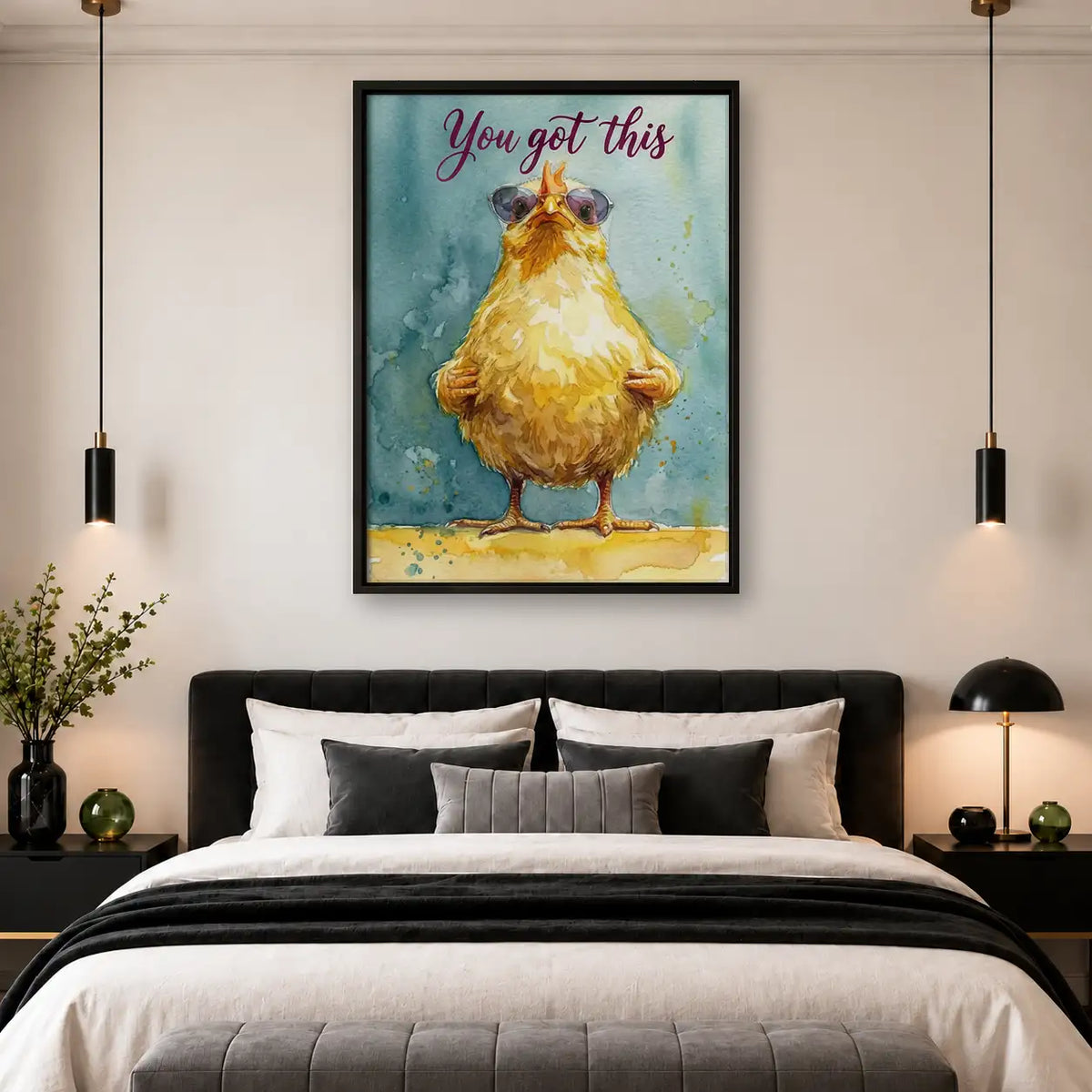 You Got This Confident Chicken Wall Art 4