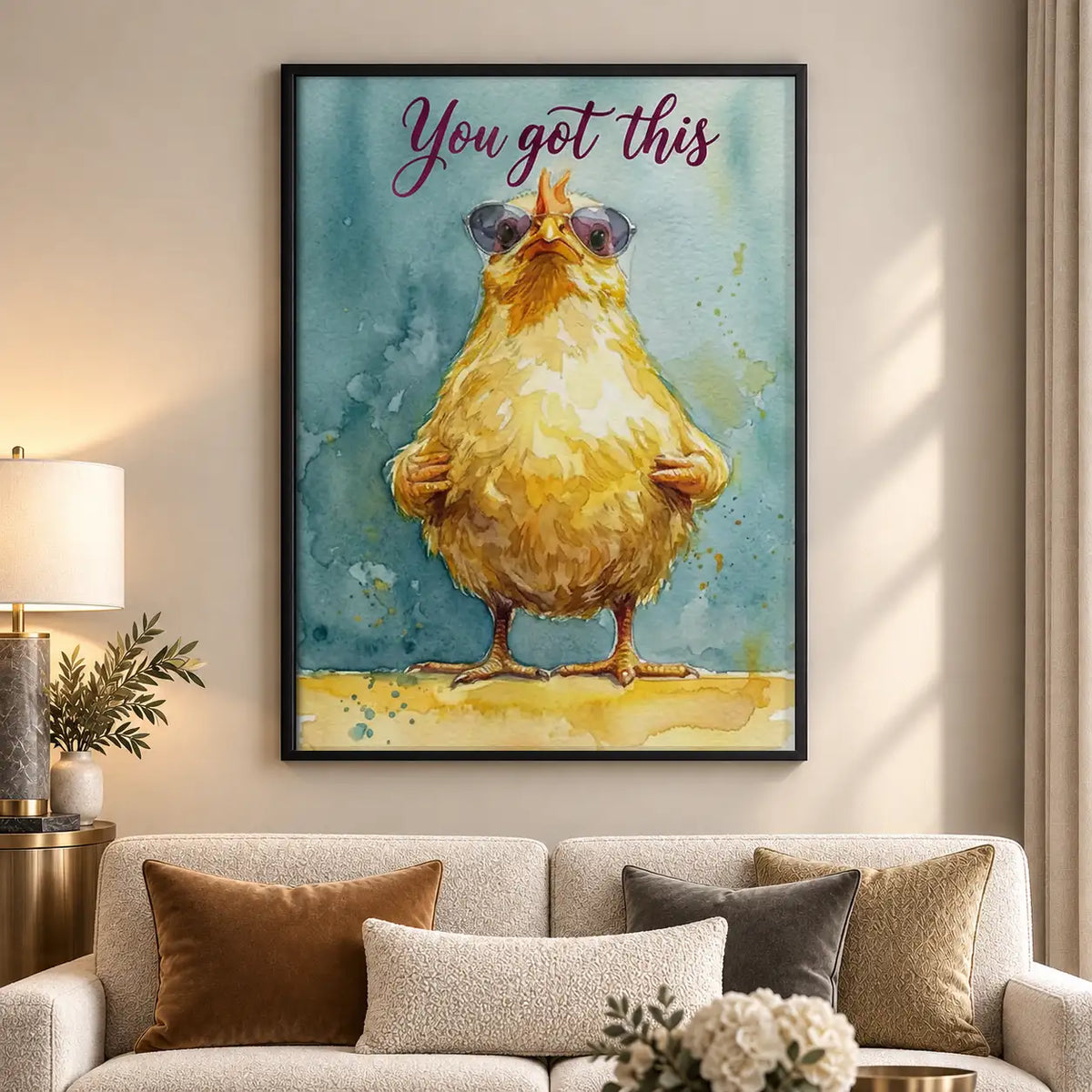 You Got This Confident Chicken Wall Art 5