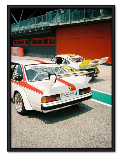 Vintage Racing BMW Track Wall Art