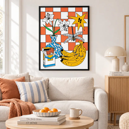 Playful Floral Still Life Wall Art 2