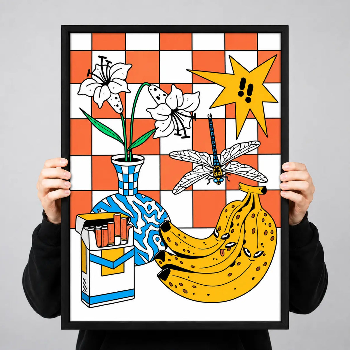 Playful Floral Still Life Wall Art 3