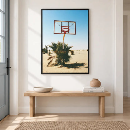 Desert Basketball Hoop Landscape Wall Art 5