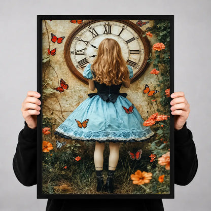 Alice Before The Clock Wall Art 3