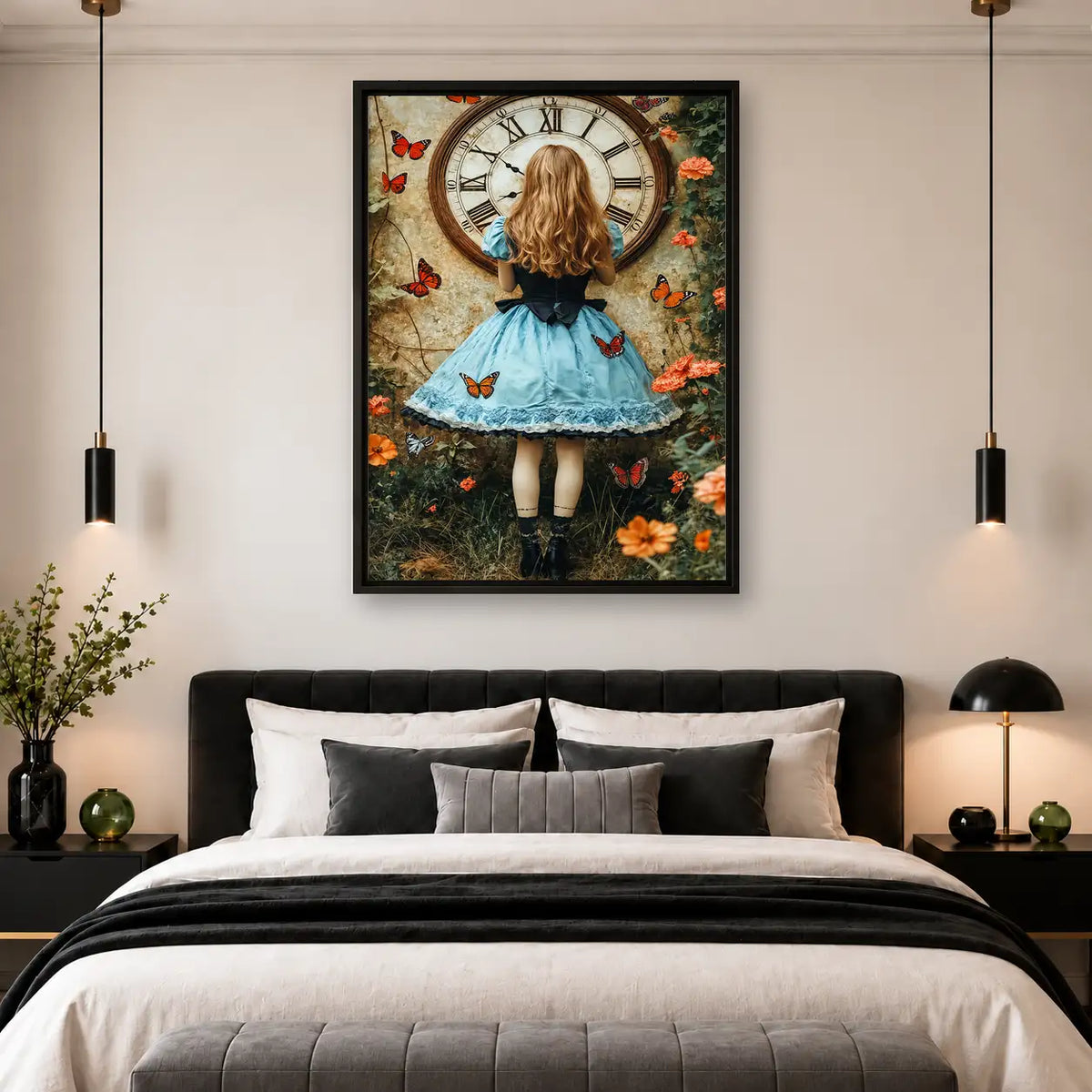 Alice Before The Clock Wall Art 4