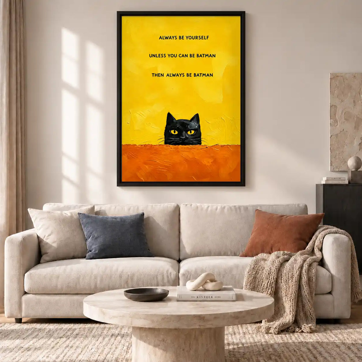 Always Be Batman Cat Wall Art 2