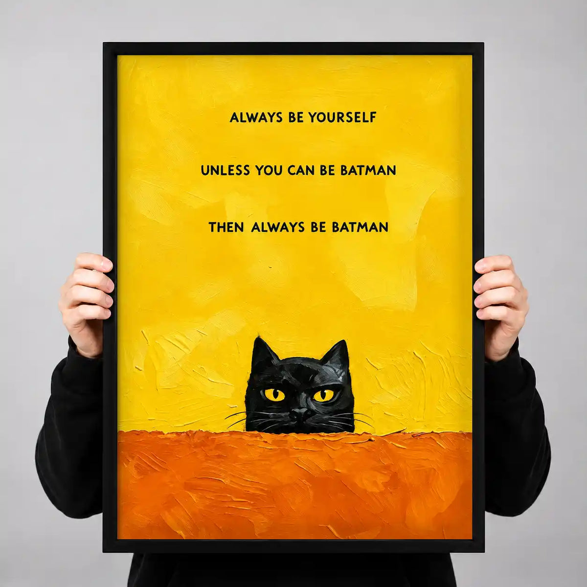 Always Be Batman Cat Wall Art 3