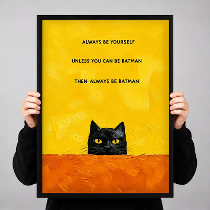 Always Be Batman Cat Wall Art 3