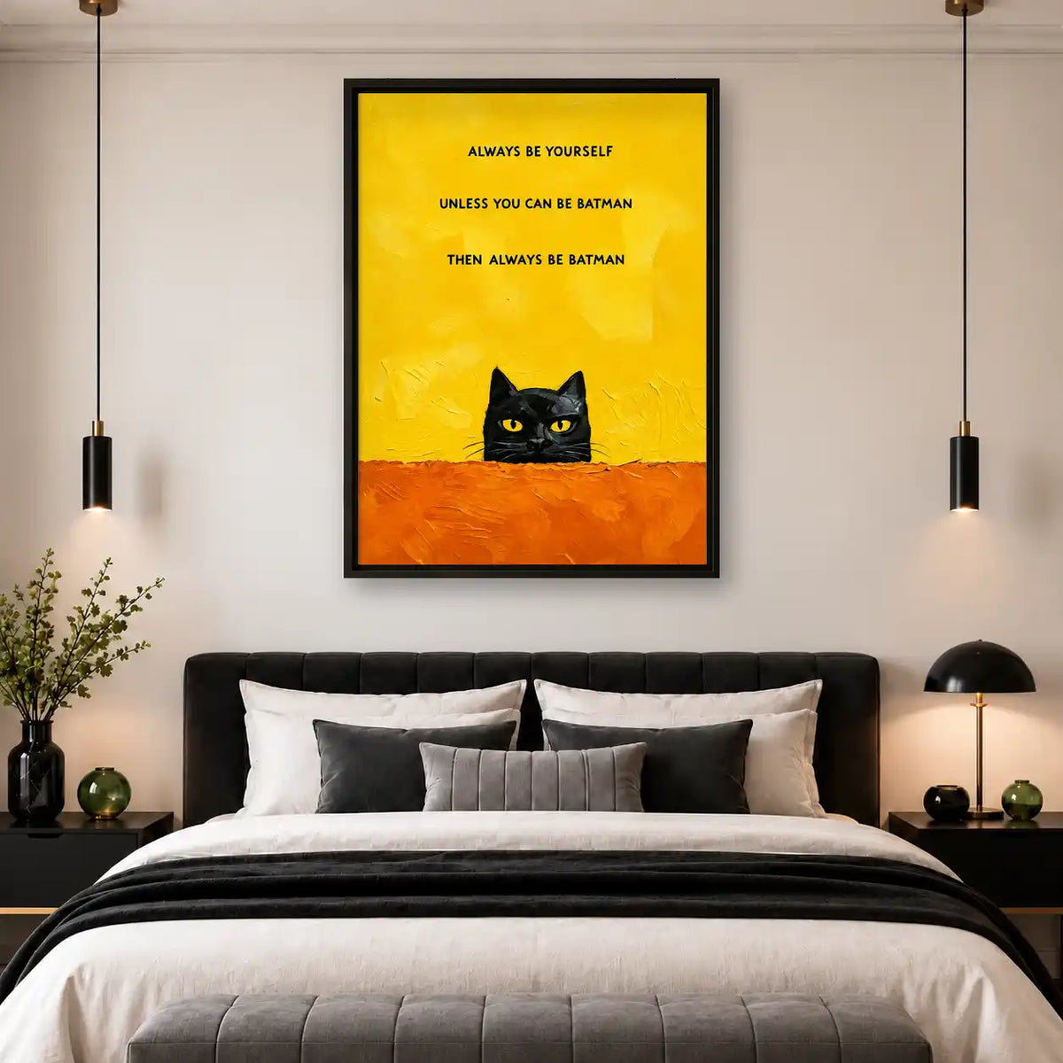 Always Be Batman Cat Wall Art 4