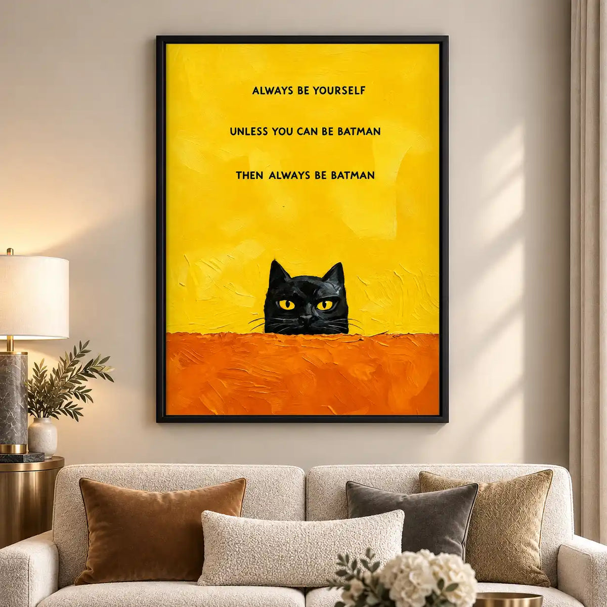 Always Be Batman Cat Wall Art 5