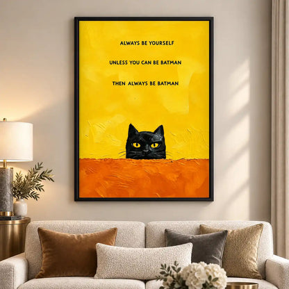 Always Be Batman Cat Wall Art 5