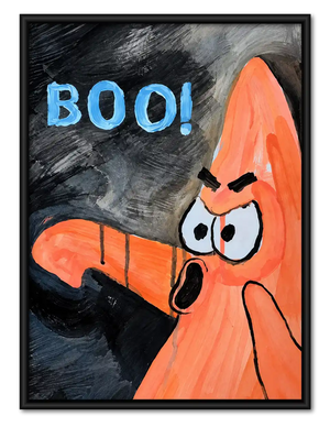 Angry Cartoon Boo Wall Art