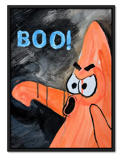Angry Cartoon Boo Wall Art