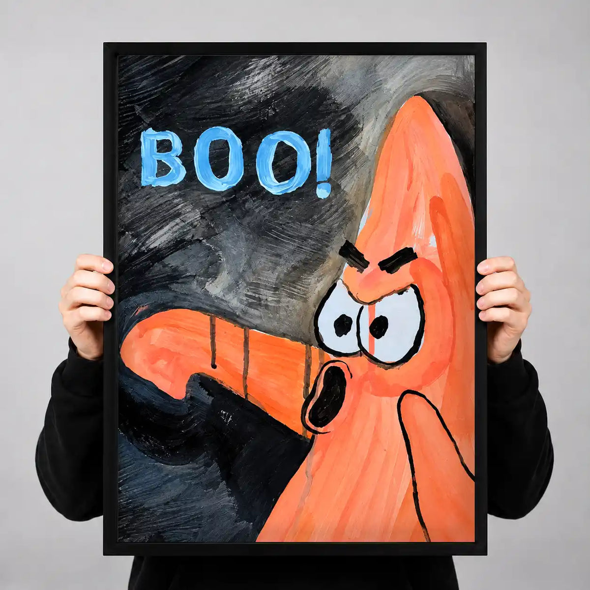 Angry Cartoon Boo Wall Art 3