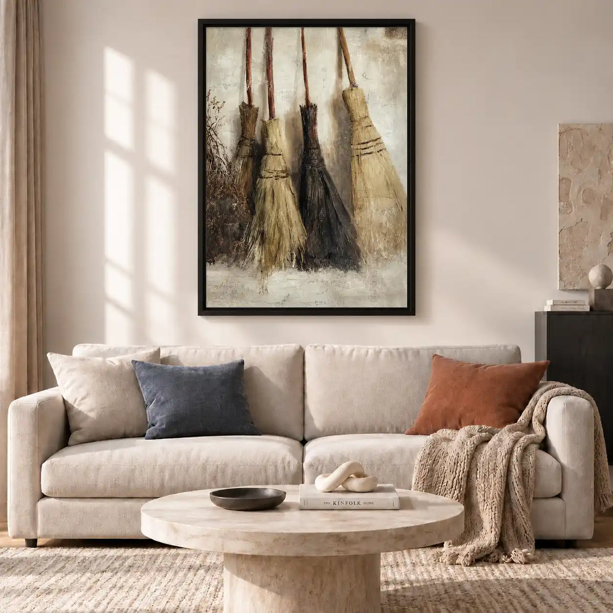 Antique Witch Broom Collection Wall Art 2