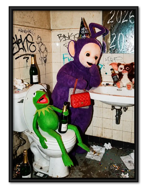 Bathroom Pop Culture Party Wall Art