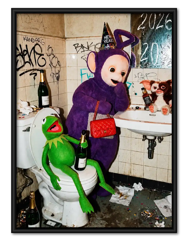 Bathroom Pop Culture Party Wall Art