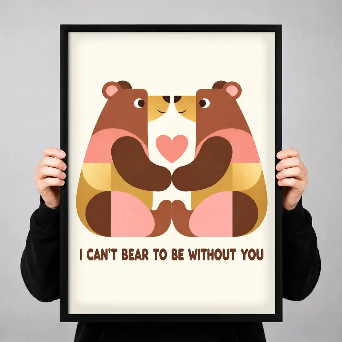 Bear Couple Love Wall Art 3