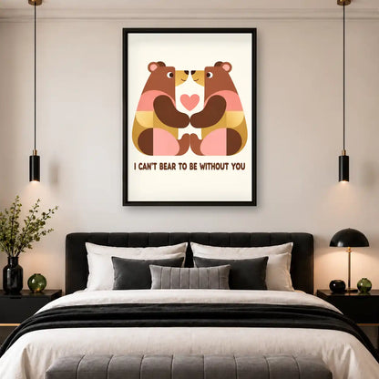 Bear Couple Love Wall Art 4