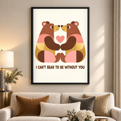 Bear Couple Love Wall Art 5