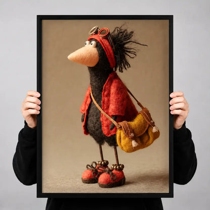 Bird Traveler With Goggles Wall Art 3