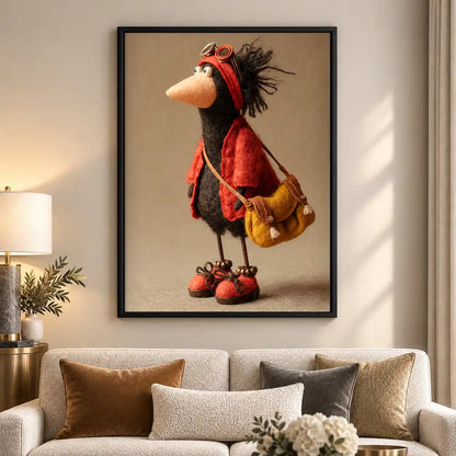 Bird Traveler With Goggles Wall Art 5