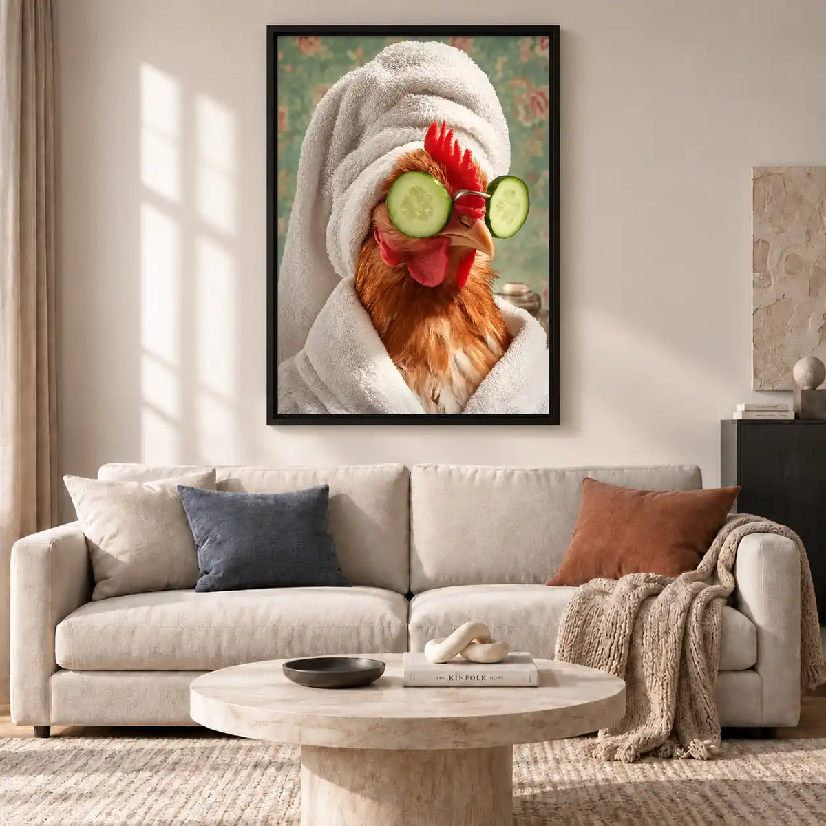 Chicken Spa Day Wall Art 2