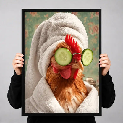 Chicken Spa Day Wall Art 3